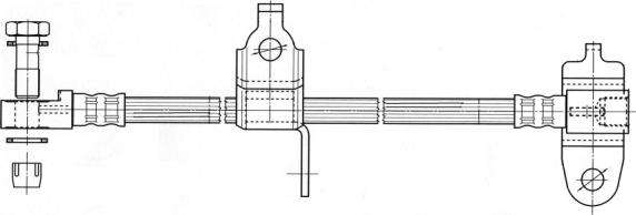 CEF 512358 - Тормозной шланг autosila-amz.com