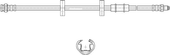 CEF 517061 - Тормозной шланг autosila-amz.com