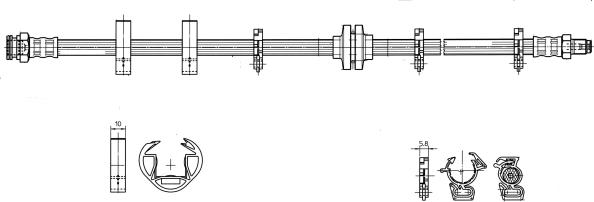 CEF 517067 - Тормозной шланг autosila-amz.com