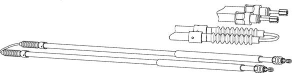 CEF CT02197 - Тросик, cтояночный тормоз autosila-amz.com