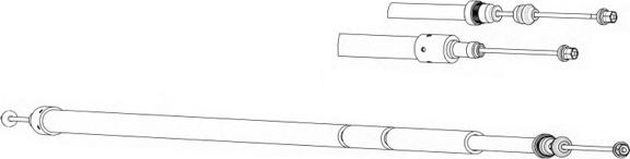 CEF CT02154 - Тросик, cтояночный тормоз autosila-amz.com