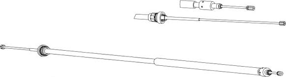 CEF CT02167 - Тросик, cтояночный тормоз autosila-amz.com