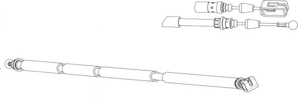 CEF CT02187 - Тросик, cтояночный тормоз autosila-amz.com