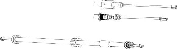 CEF CT02134 - Тросик, cтояночный тормоз autosila-amz.com