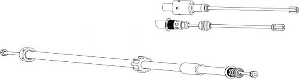 CEF CT02133 - Тросик, cтояночный тормоз autosila-amz.com