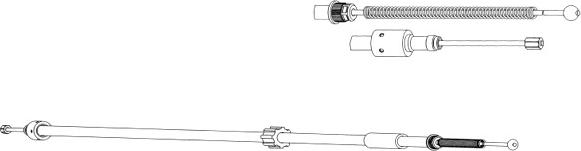 CEF CT02132 - Тросик, cтояночный тормоз autosila-amz.com