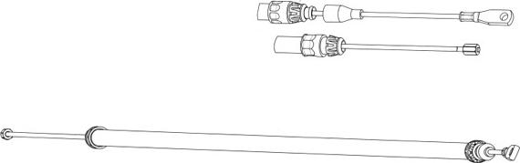 CEF DM02152 - Тросик, cтояночный тормоз autosila-amz.com