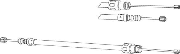 CEF FA02276 - Тросик, cтояночный тормоз autosila-amz.com