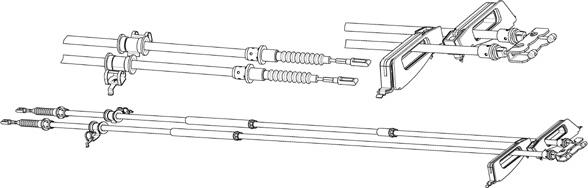 CEF FO02187 - Тросик, cтояночный тормоз autosila-amz.com