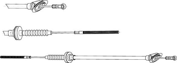 CEF LA01101 - Трос, управление сцеплением autosila-amz.com