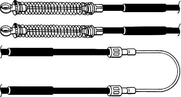 CEF ST02100 - Тросик, cтояночный тормоз autosila-amz.com