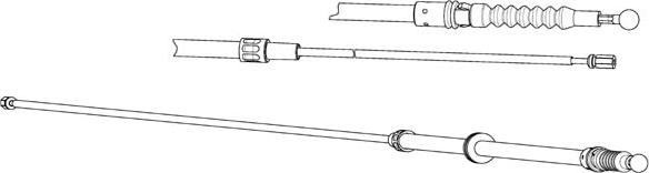 CEF VW02203 - Тросик, cтояночный тормоз autosila-amz.com