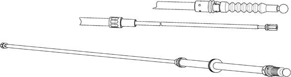 CEF VW02202 - Тросик, cтояночный тормоз autosila-amz.com