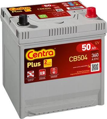CENTRA CB504 - Стартерная аккумуляторная батарея, АКБ autosila-amz.com