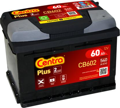 CENTRA CB602 - Стартерная аккумуляторная батарея, АКБ autosila-amz.com