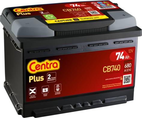 CENTRA CB740 - Стартерная аккумуляторная батарея, АКБ autosila-amz.com