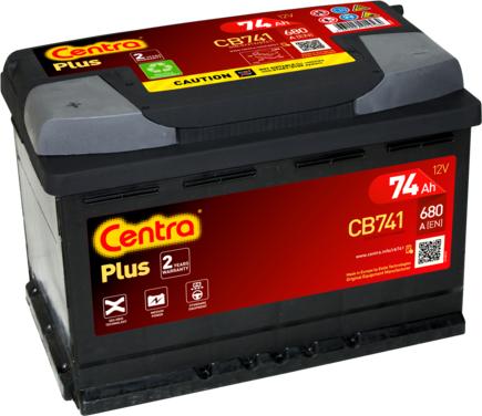 CENTRA CB741 - Стартерная аккумуляторная батарея, АКБ autosila-amz.com