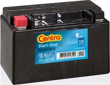 CENTRA CK091 - Стартерная аккумуляторная батарея, АКБ autosila-amz.com