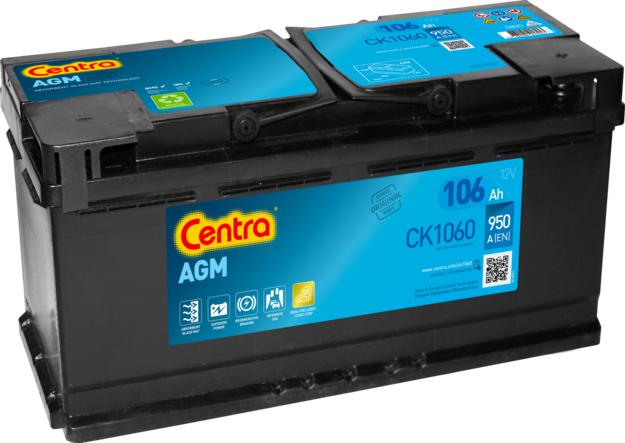 CENTRA CK1060 - Стартерная аккумуляторная батарея, АКБ autosila-amz.com