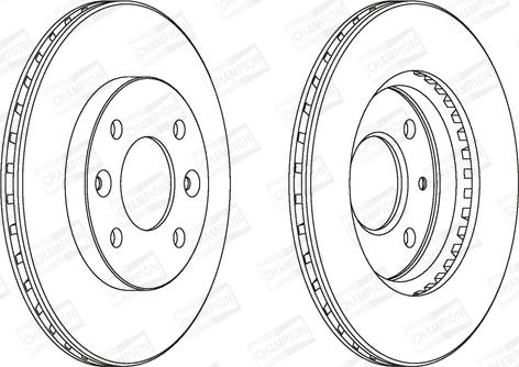 Champion 561336CH - Тормозной диск autosila-amz.com
