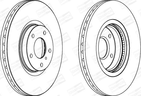 Champion 563032CH-1 - Тормозной диск autosila-amz.com