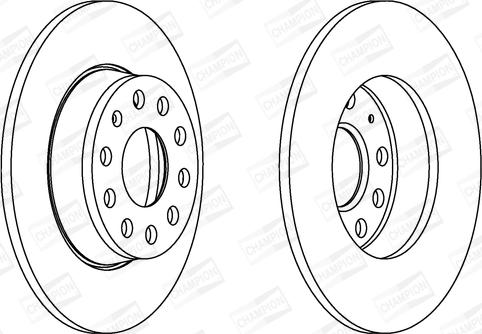 Champion 562614CH - Тормозной диск autosila-amz.com