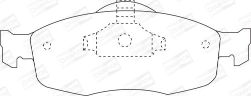 Champion 571832CH - Комплект тормозных колодок, дисковый тормоз autosila-amz.com