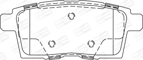 Champion 572644CH - Тормозные колодки, дисковые, комплект autosila-amz.com