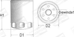 Champion C165/606 - Масляный фильтр autosila-amz.com