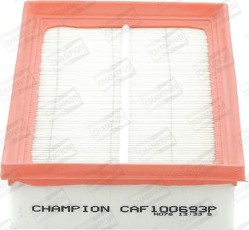 Champion CAF100693P - Воздушный фильтр, двигатель autosila-amz.com