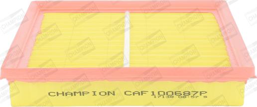 Champion CAF100687P - Воздушный фильтр, двигатель autosila-amz.com
