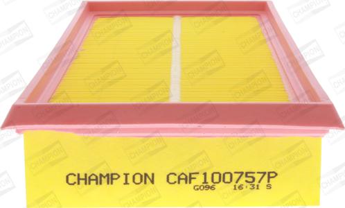 Champion CAF100757P - Воздушный фильтр, двигатель autosila-amz.com
