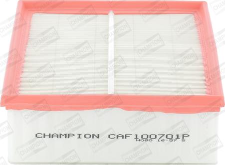 Champion CAF100701P - Воздушный фильтр, двигатель autosila-amz.com