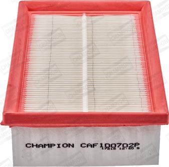 Champion CAF100702P - Воздушный фильтр, двигатель autosila-amz.com