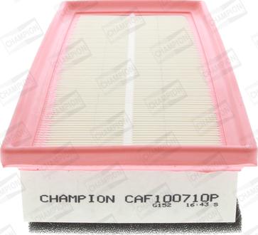 Champion CAF100710P - Воздушный фильтр, двигатель autosila-amz.com