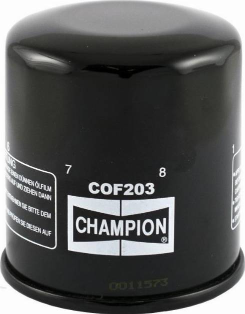 Champion COF203 - Масляный фильтр autosila-amz.com