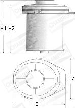 Champion V401/606 - Воздушный фильтр, двигатель autosila-amz.com