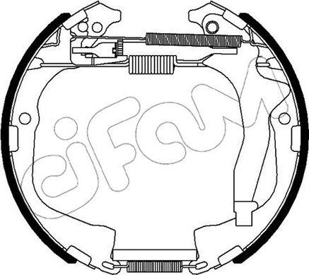 Cifam 151-495 - Комплект тормозных колодок, барабанные autosila-amz.com