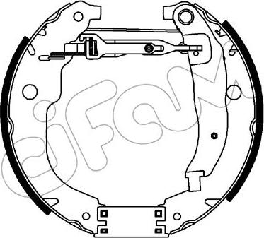 Cifam 151-448 - Комплект тормозных колодок, барабанные autosila-amz.com