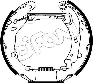 Cifam 151-486 - Комплект тормозных колодок, барабанные autosila-amz.com