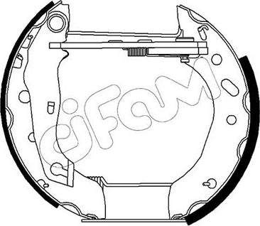 Cifam 151-483 - Комплект тормозных колодок, барабанные autosila-amz.com