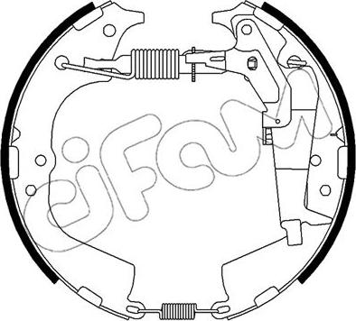 Cifam 151-509 - Комплект тормозных колодок, барабанные autosila-amz.com