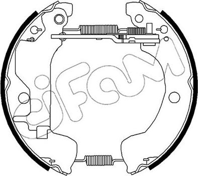 Cifam 151-507 - Комплект тормозных колодок, барабанные autosila-amz.com