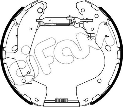 Cifam 151-519 - Комплект тормозных колодок, барабанные autosila-amz.com