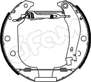 Cifam 151-005 - Комплект тормозных колодок, барабанные autosila-amz.com