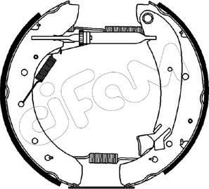 Cifam 151-074 - Комплект тормозных колодок, барабанные autosila-amz.com