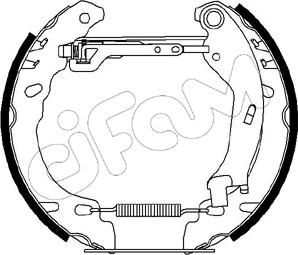 Cifam 151-194 - Комплект тормозных колодок, барабанные autosila-amz.com