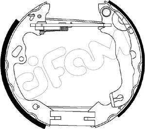 Cifam 151-198 - Комплект тормозных колодок, барабанные autosila-amz.com