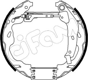 Cifam 151-184 - Комплект тормозных колодок, барабанные autosila-amz.com