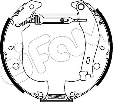 Cifam 151-396 - Комплект тормозных колодок, барабанные autosila-amz.com